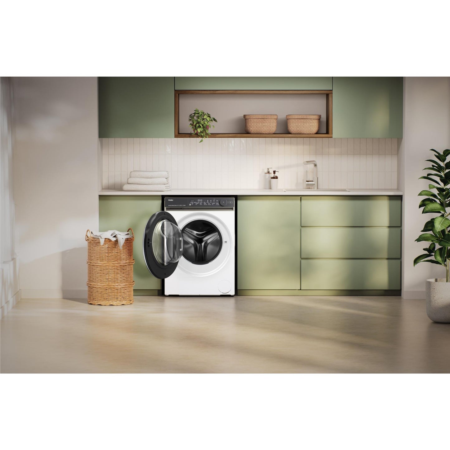 Haier HWF10NW1 10kg 500 Series Front Load Washer (White)