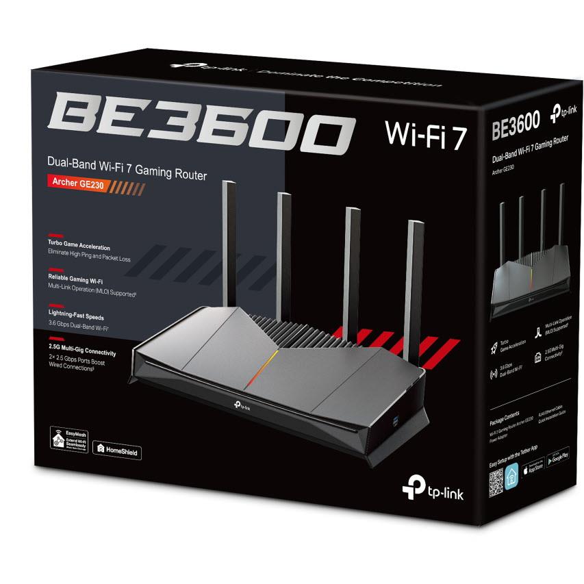 TP-Link ARCHER GE230 BE3600 Wi-Fi 7 Gaming Router