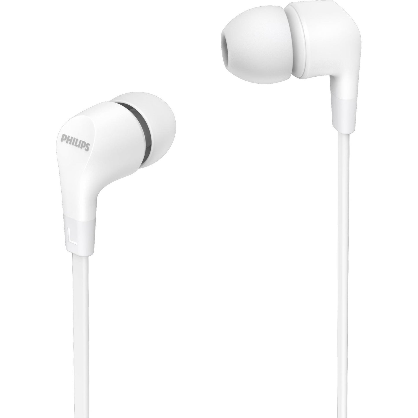 Philips TAE1105 Wired Gel Earbuds (White)