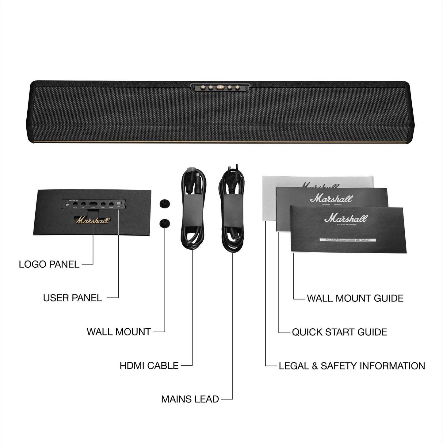 Marshall Heston 60 Soundbar (Black)