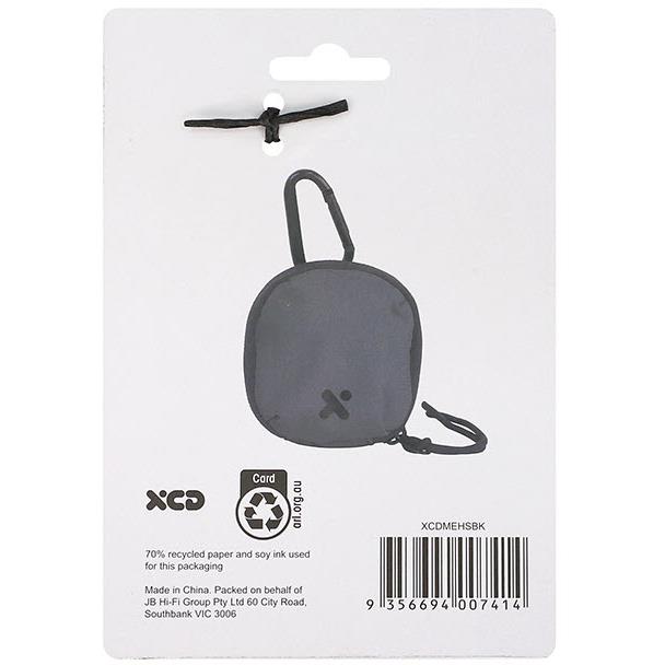 XCD Earbud and Accessory Soft Case with Clip (Black)
