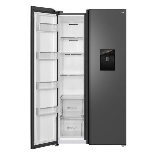 TCL TRF630SHG 631L Side by Side Fridge (Grey)