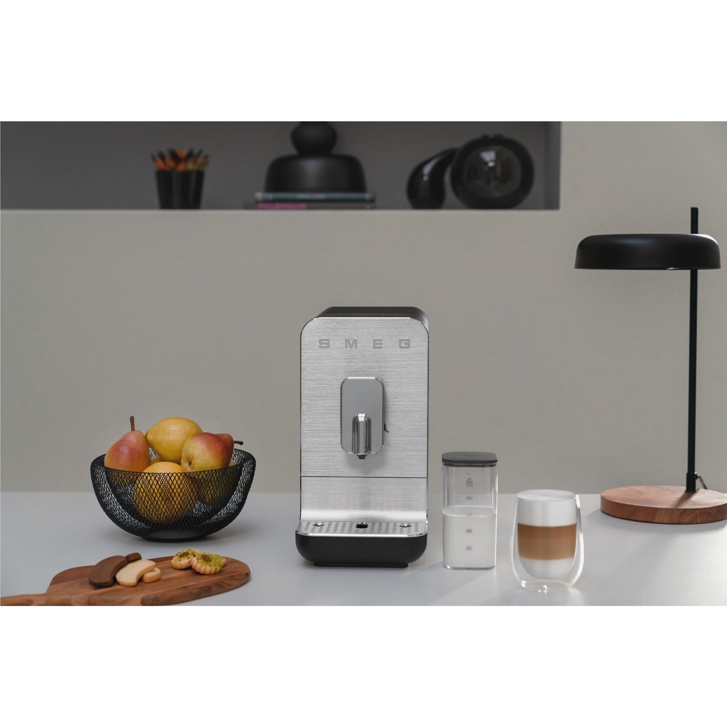 Smeg BCC13 Bean to Cup Fully Automatic Coffee Machine with AutoMilk (Matte Black)