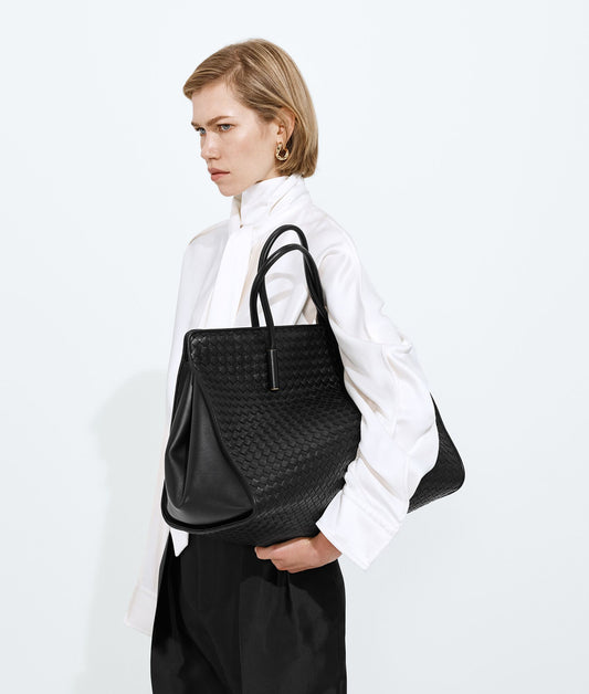 Bottega Veneta Large Barbara Tote in Black