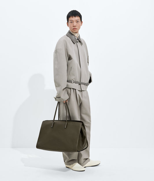 Bottega Veneta Maxi Barbara Tote in Dark Olive