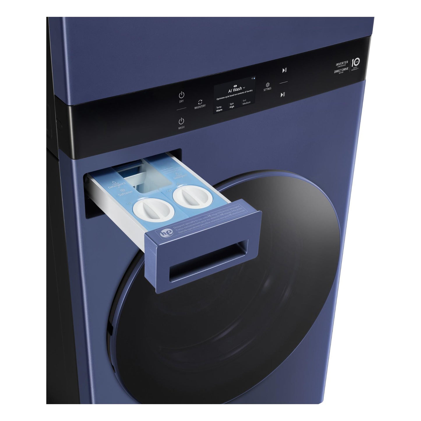 LG WWT-1910BLX AI WashTower™ 19/10KG All-In-One Stacked Washer Dryer (Blue)