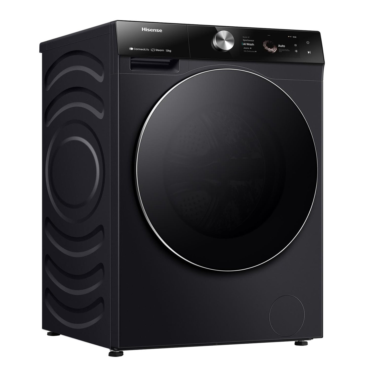 Hisense HWF9S1214BX Series 9S 12kg TFT Front Load Washer (Charcoal Black)
