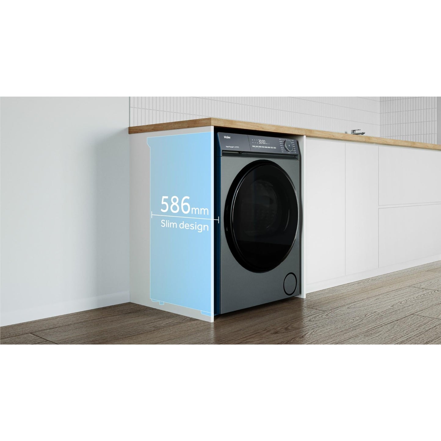 Haier HDHPS80KB1 300 Series 8kg Heat Pump Dryer (Dark)