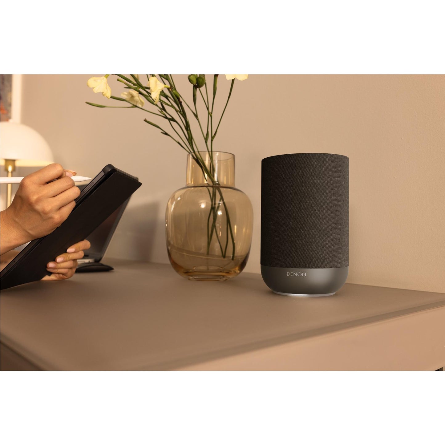 Denon Home 200 Wireless Smart Speaker Powered by Heos (Charcoal)
