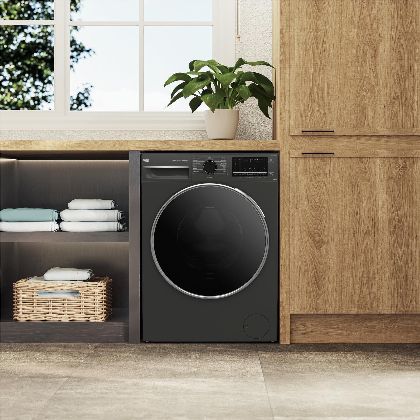 Beko BFLB123ADG 12kg Front Load Washer with AutoDose and Steam