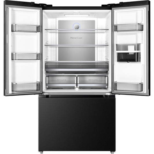 TCL TRF576FHB 575L French Door Fridge (Matte Black)