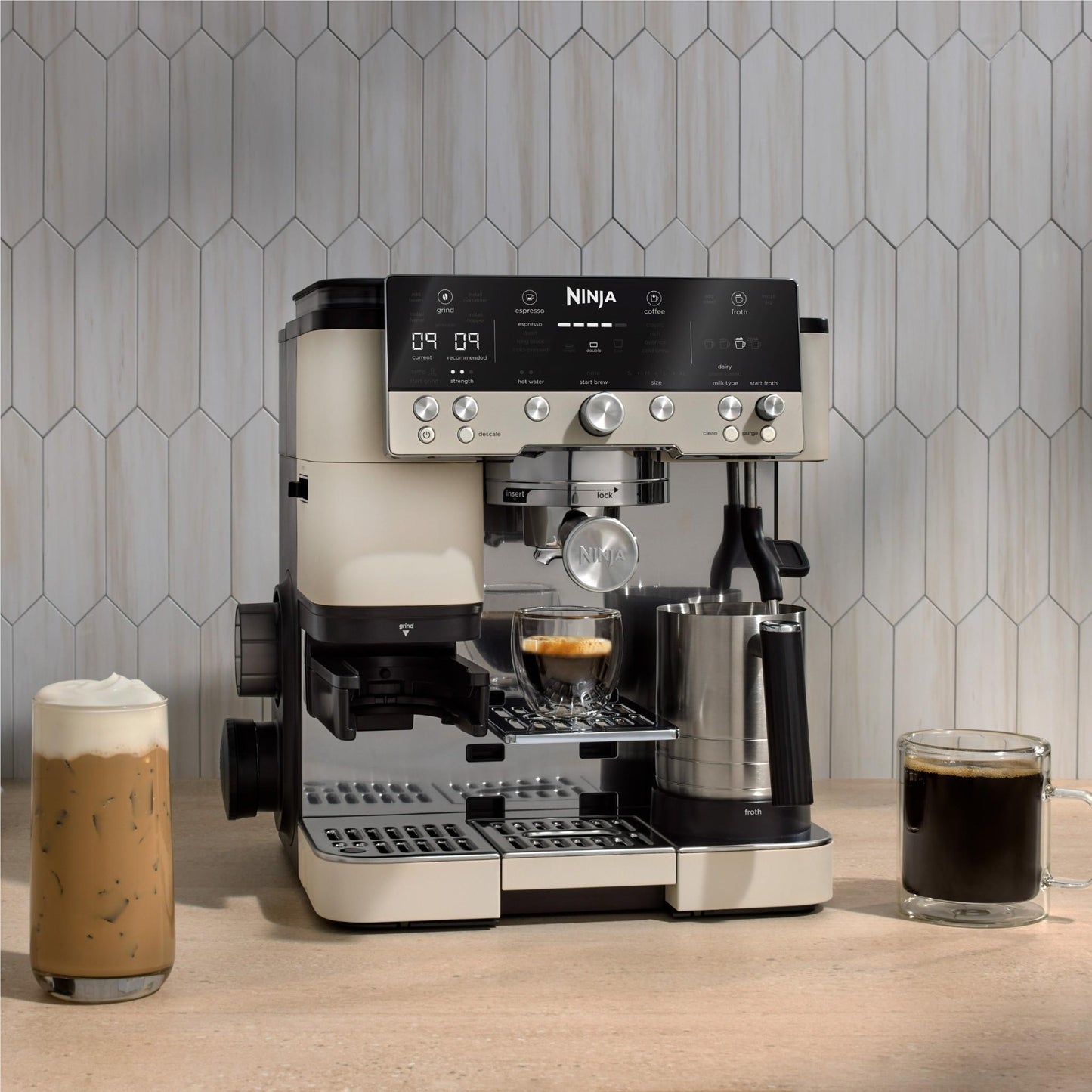 Ninja Luxe Café Espresso Machine (Oat)