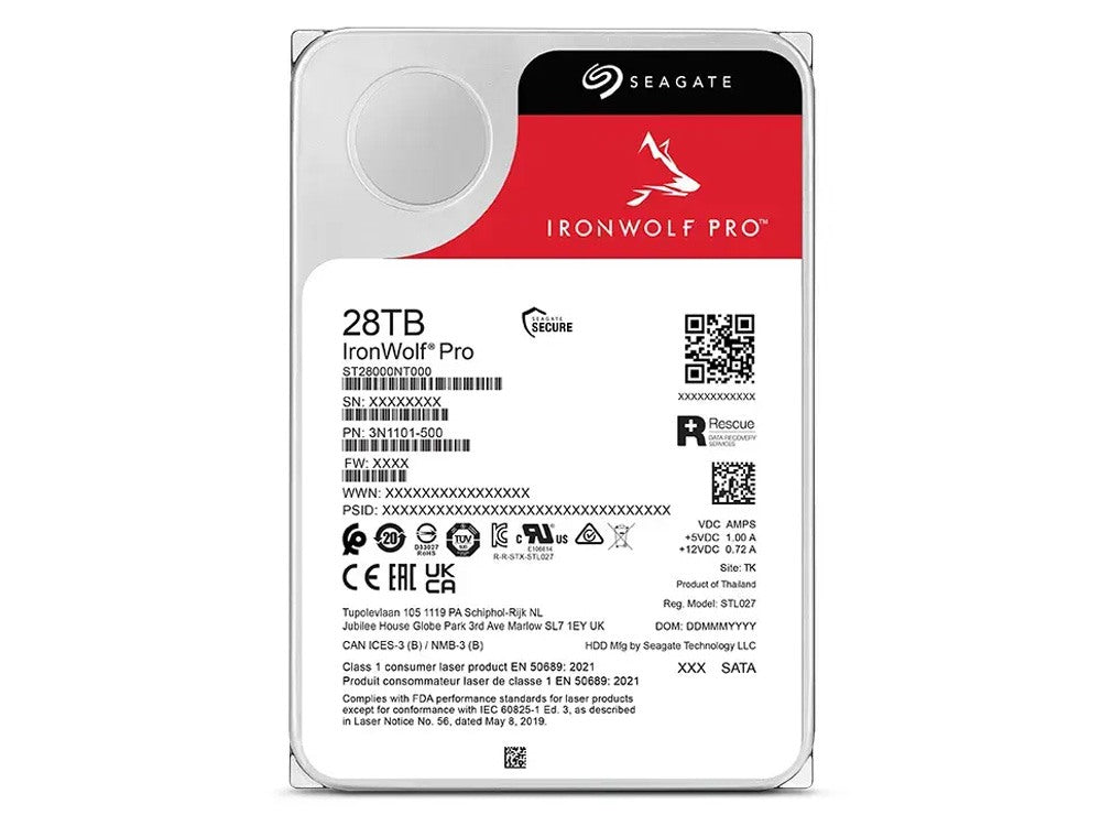 Seagate IronWolf Pro 28TB 7200RPM 3.5" Internal Hard Drive