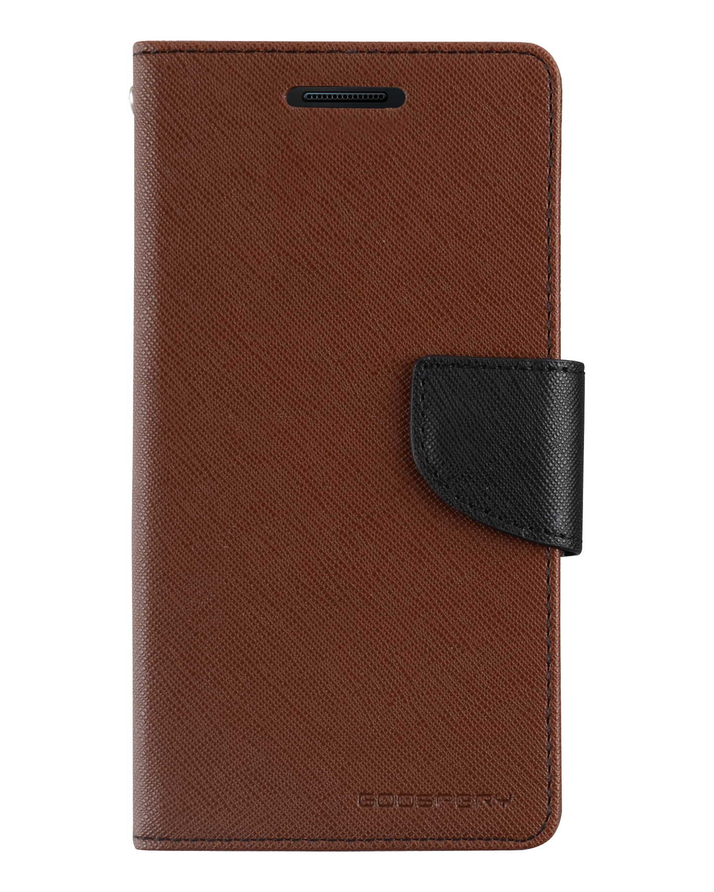 Fancy Diary Case for iPhone 13 mini - Brown/Black