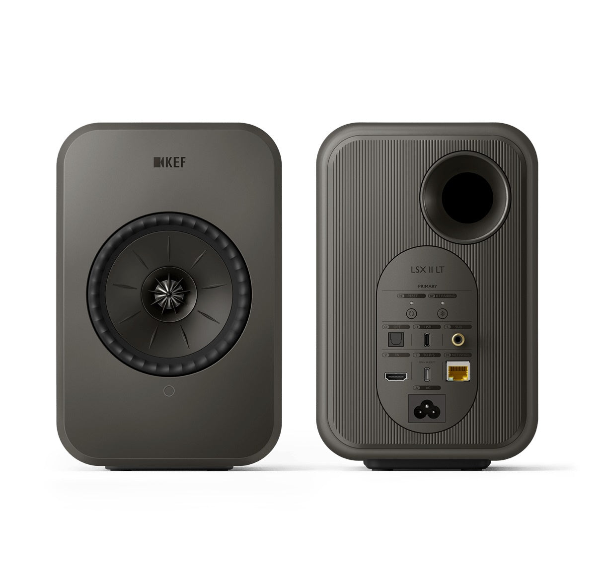 KEF LSX II LT Powered Hifi Speakers Pair (Graphite Grey)