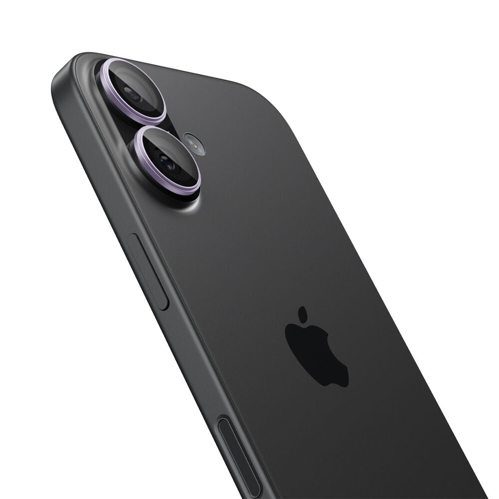 SPIGEN EZ Fit Optik Pro 2PCS Glass Camera Lens Protector for iPhone 17/16/16 Plus (Purple)