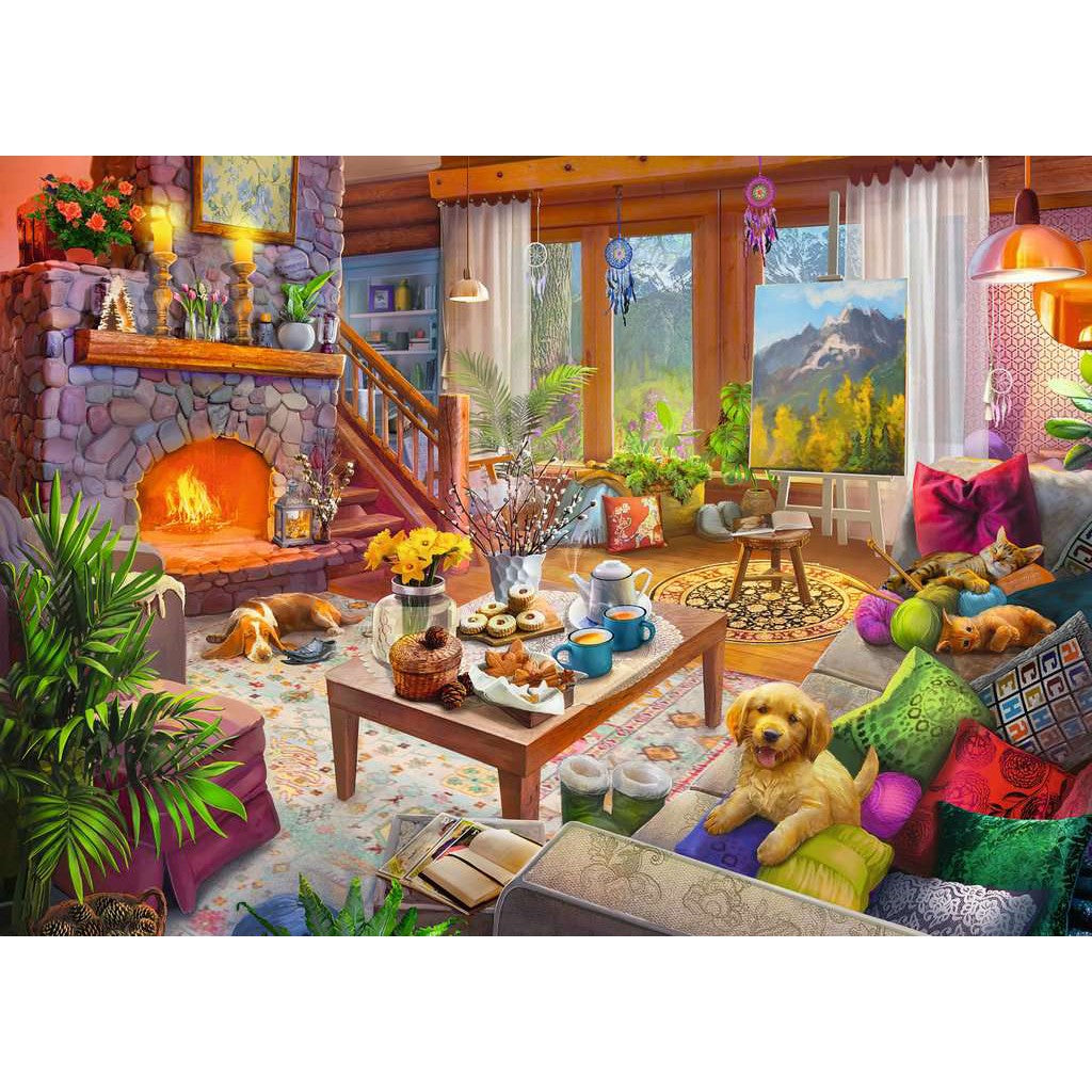 Ravensburger 1000pc Cozy Cabin Puzzle