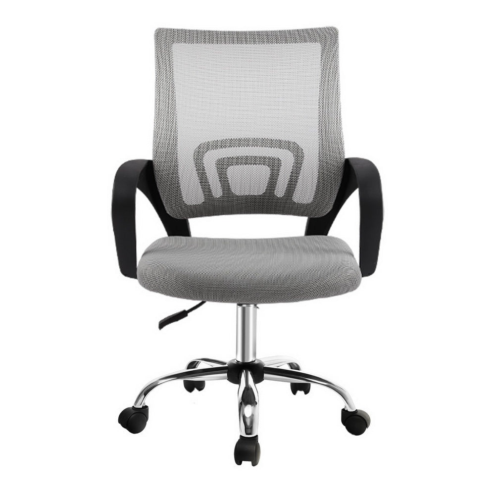 Artiss Mesh Office Chair Mid Back (Grey)