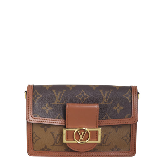 Louis Vuitton Dauphine Chain Wallet Monogram Reverse