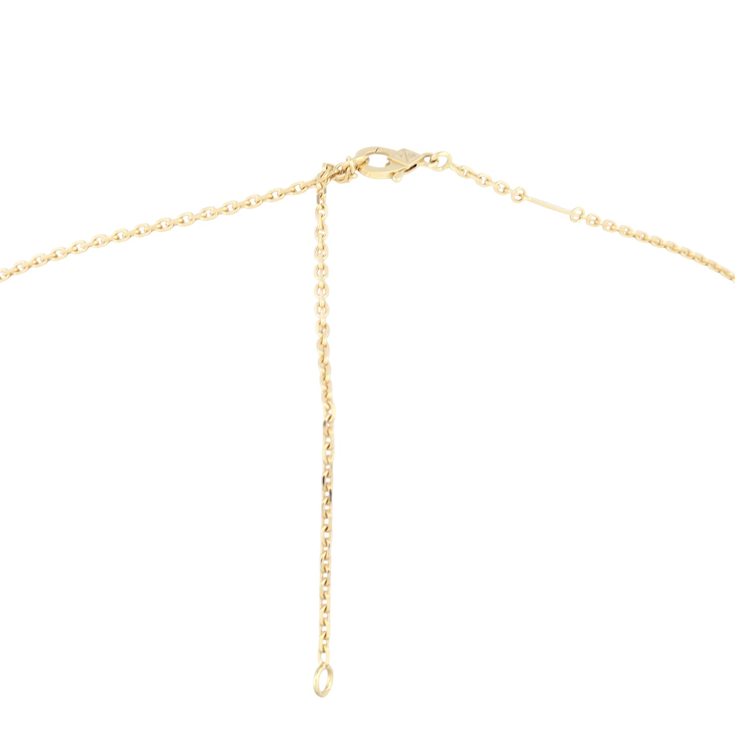 Van Cleef & Arpels Magic Alhambra Agate 18k Yellow Gold Pendant Necklace