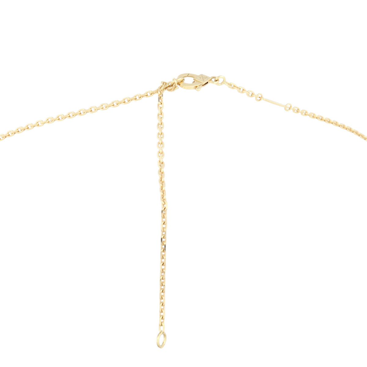 Van Cleef & Arpels Magic Alhambra Agate 18k Yellow Gold Pendant Necklace