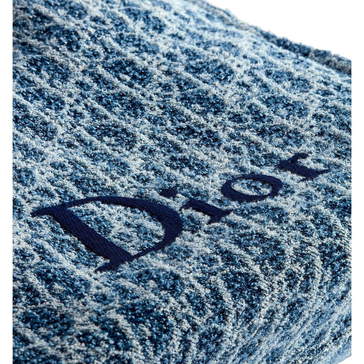Dioriviera Small Spongy Book Tote Blue Spongy Dior Oblique Fabric