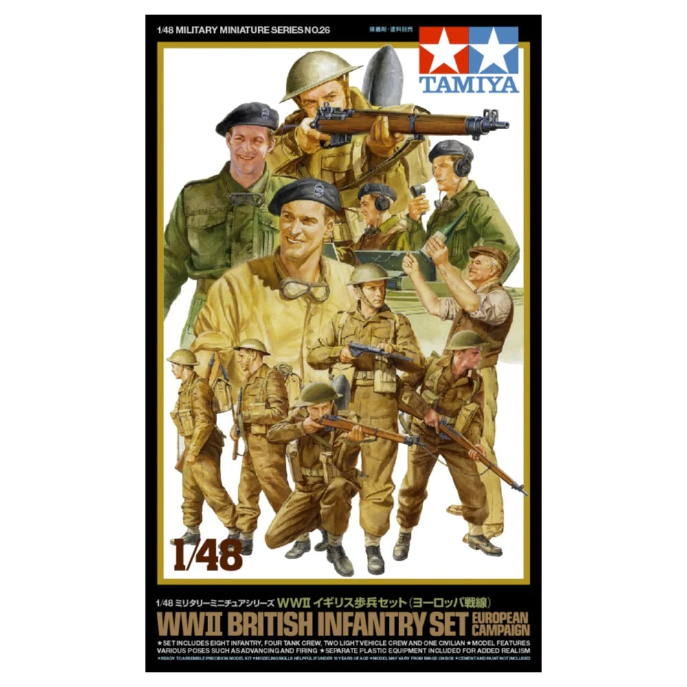 Tamiya 148 WWII British Infantry Set European Campaign