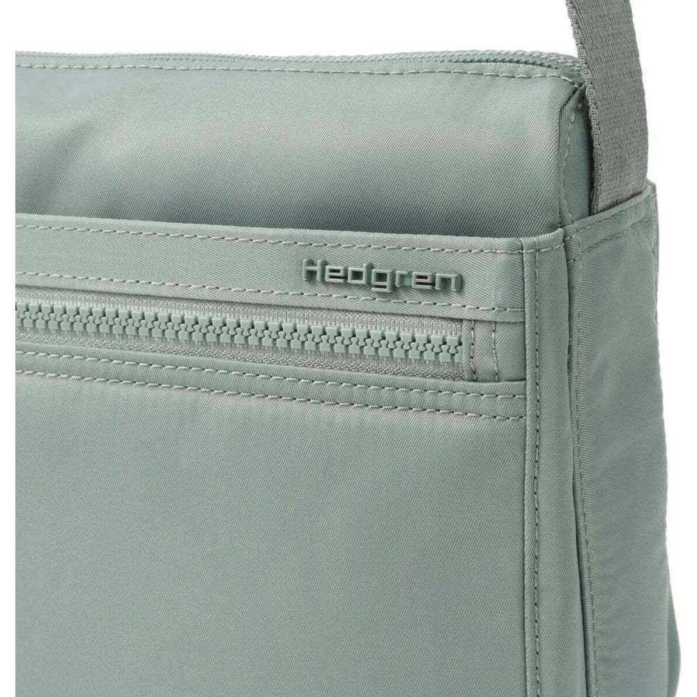 Hedgren Eye Neo RFID Pocket Recycled Water Repellent Crossbody Bag Green Milieu