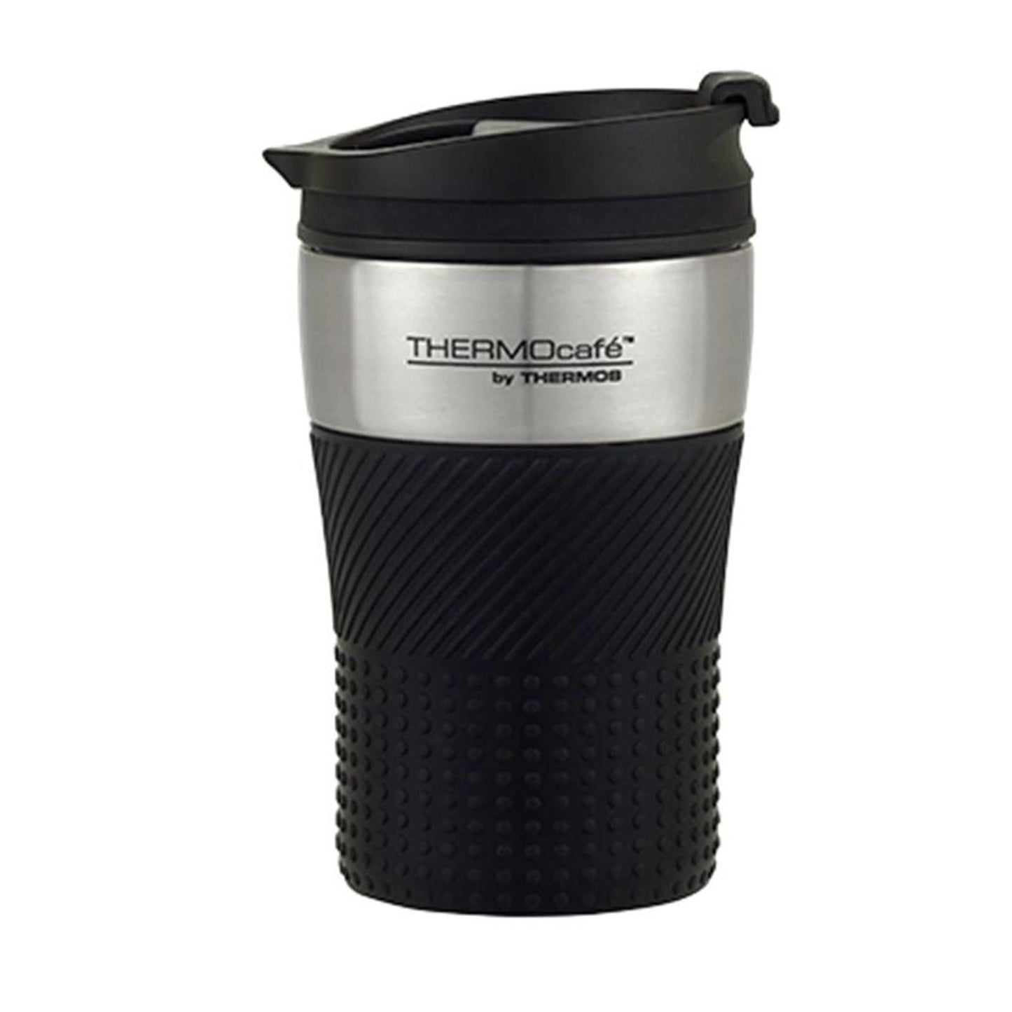 Thermos Thermocafe Stainless Steel Vacuum Insulated Coffee Cup 200Ml - Black