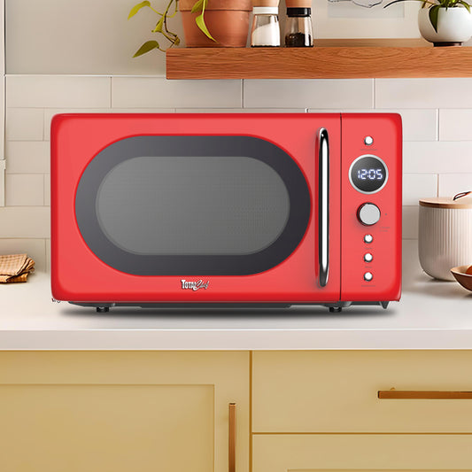 Total Chef Retro Microwave 20L Red