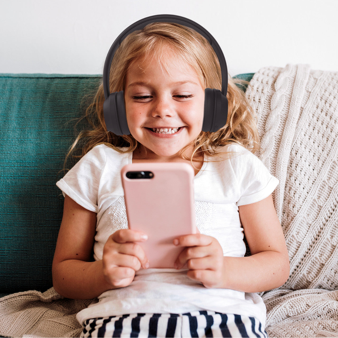 Laser ANC Kids Wireless Headphones Volume-Limited (Black)