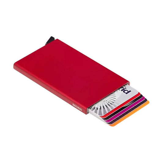 Secrid Cardprotector Compact RFID Aluminium Cards Wallet Red