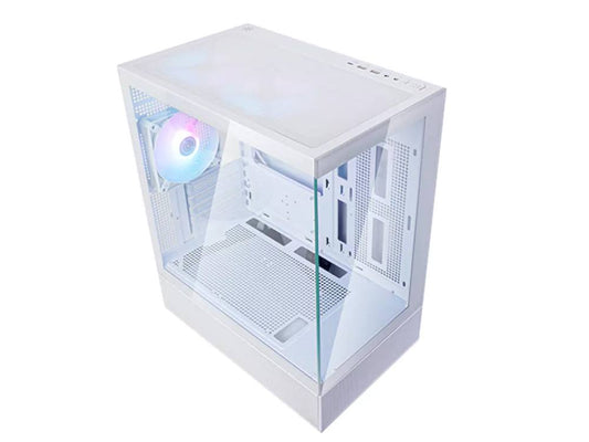SilverStone LD04 Tempered Glass ARGB Micro-ATX Tower - White