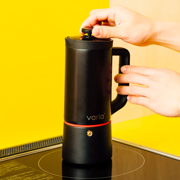 Varia Pro Moka Pot - Black