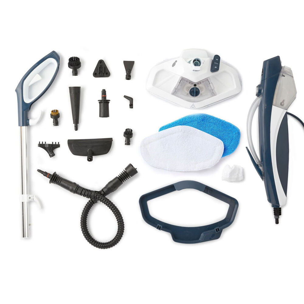 Wertheim Dual Steam Plus 2-in-1 Floor Mop & Handheld Cleaner w/ Detergent Tank