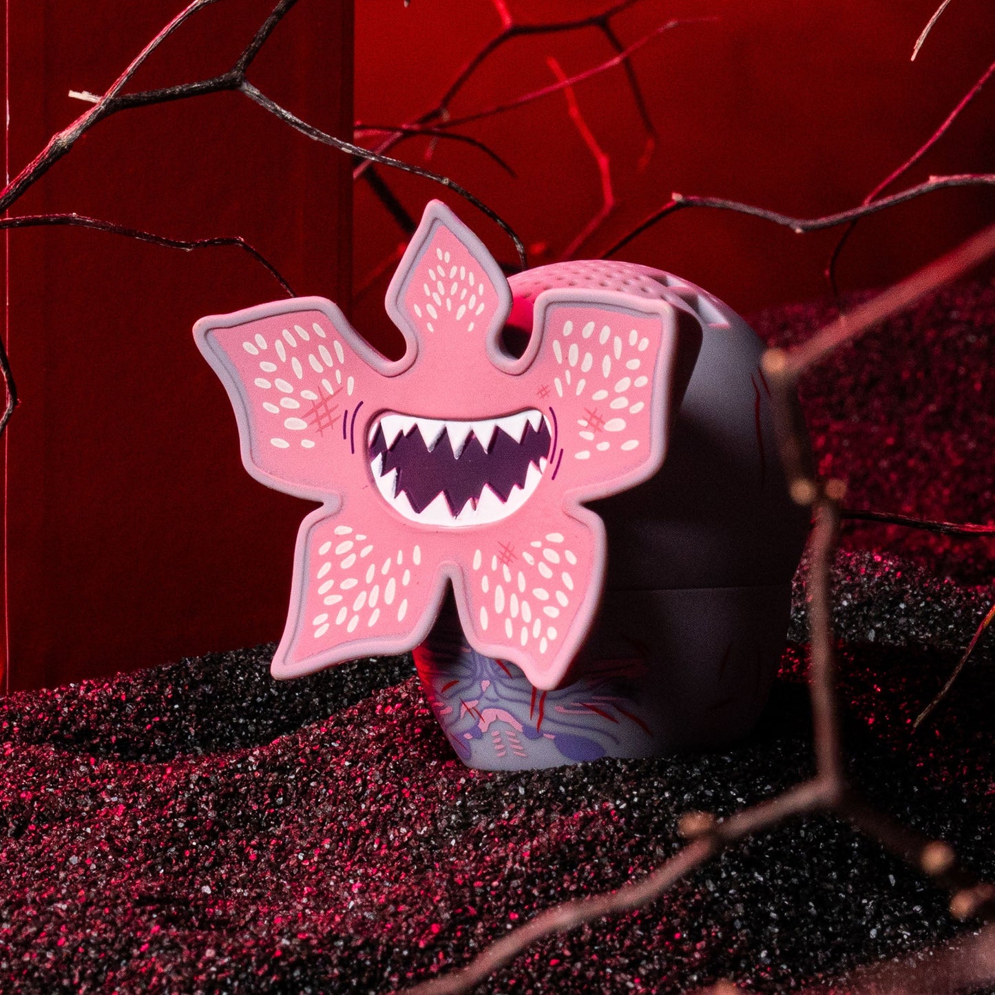 Bitty Boomers Bluetooth Speaker Demogorgon Stranger Things Palm Sized 45mm With 4hr Playback
