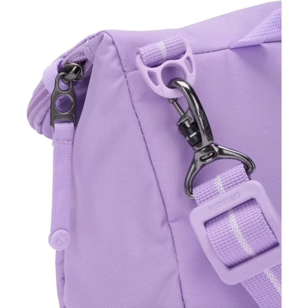 Pacsafe Go Anti-Theft RFID Blocking Expandable Saddle Crossbody Bag Lavender
