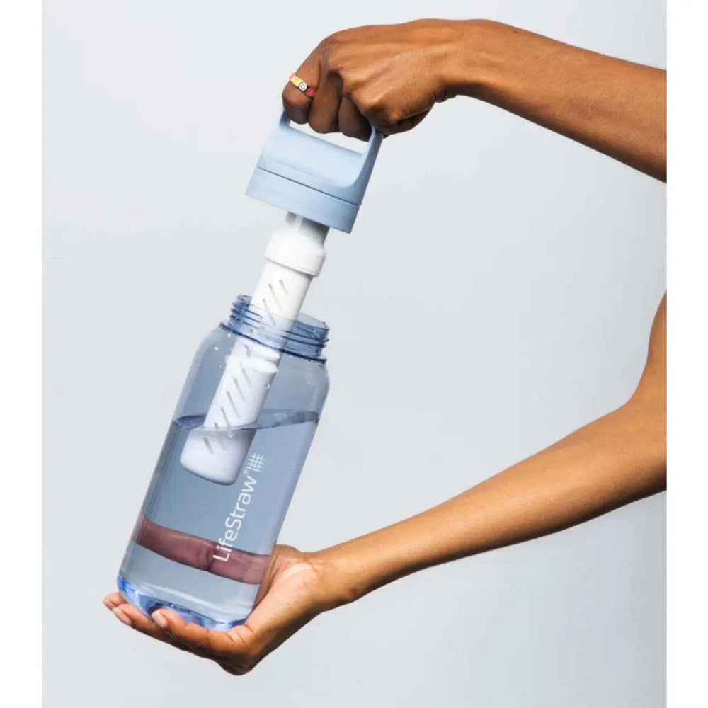 LifeStraw Go 2.0 1L Water Filter Bottle in Icelandic Blue
