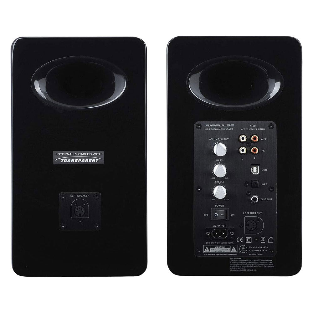 Airpulse A100 Wireless Active Miniature Speakers (Black)