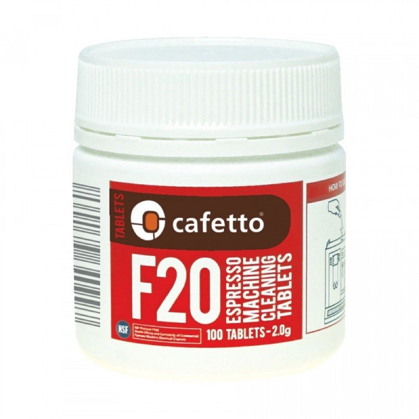 Cafetto F20 Espresso Machine Cleaning Tablets - 100 Tablets