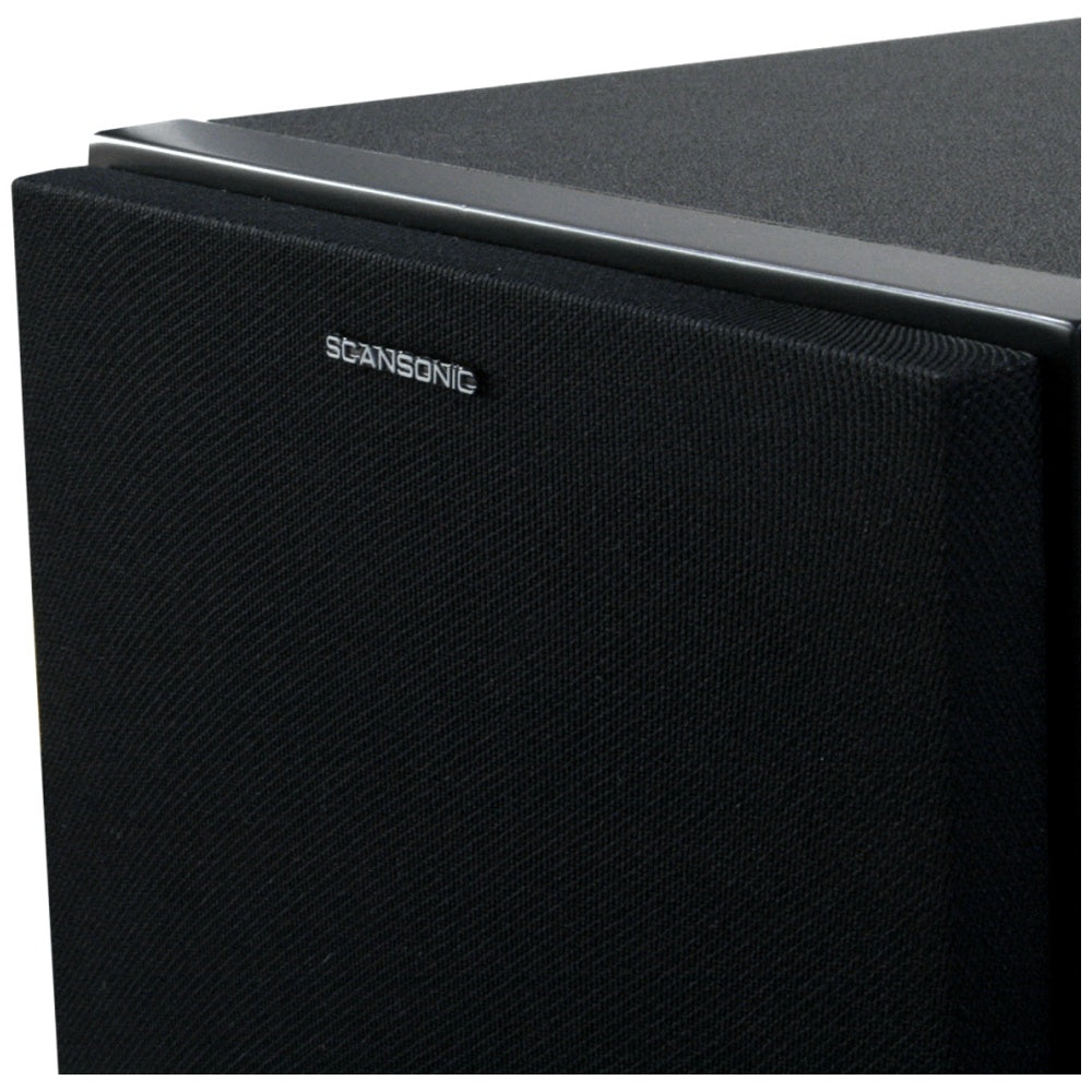 Scansonic HD 2-Pieces L5 Series Bookshelf Home Speakers 120W (Black)