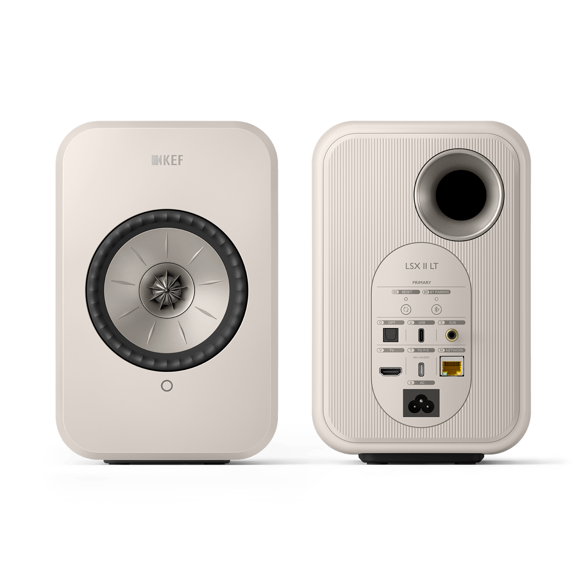 KEF LSX II LT Powered Hifi Speakers Pair (Stone White)
