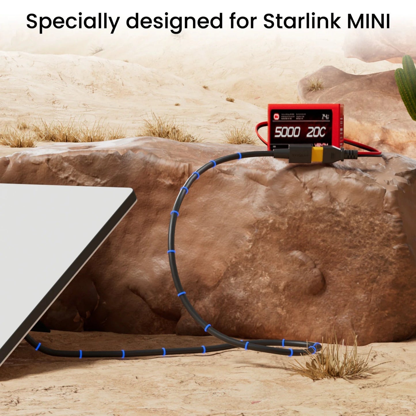 STARGEAR Mini XT60 to DC Power Cable for Starlink Mini 1.5M