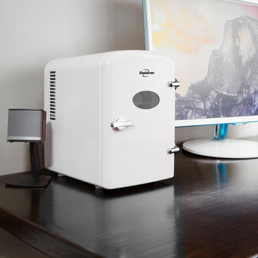 Koolatron Retro Mini Fridge 4L White