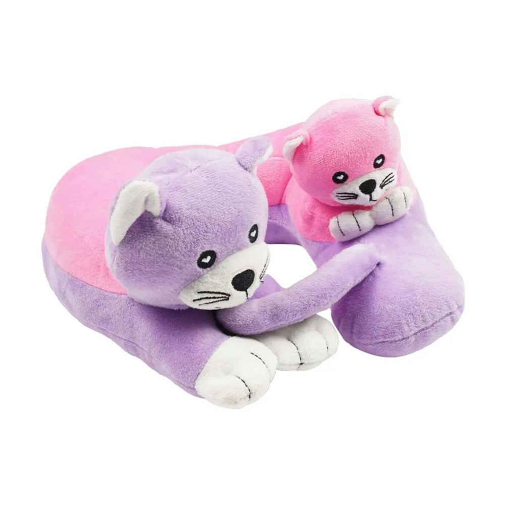 Cabeau Evolution Kids Fun Travel Neck Pillow Plush Design Kittens