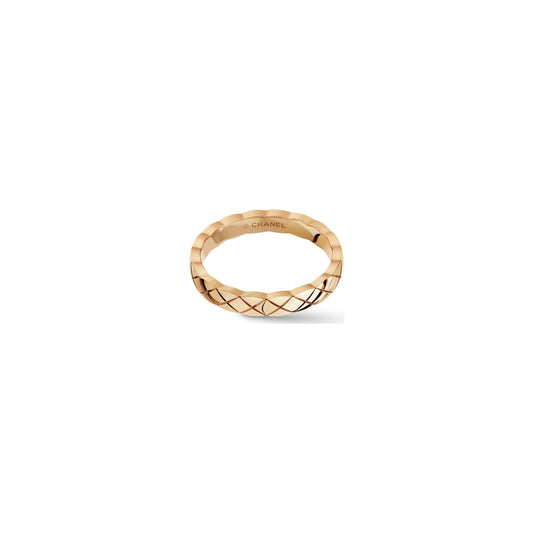Coco Crush Ring, Mini Version, Beige Gold