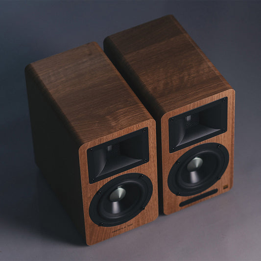 Airpulse A80 Active Bookshelf Speaker System (Walnut)