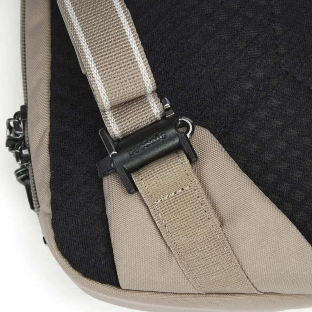 Pacsafe V Tech Anti-Theft RFID Blocking Slashguard Sling Pack 10L Beige