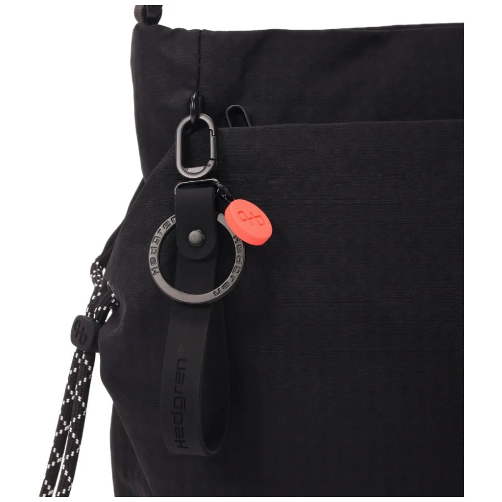 Hedgren MAKOTO 15.2L Womens Square Crossover Bag Lightweight Crossbody Black