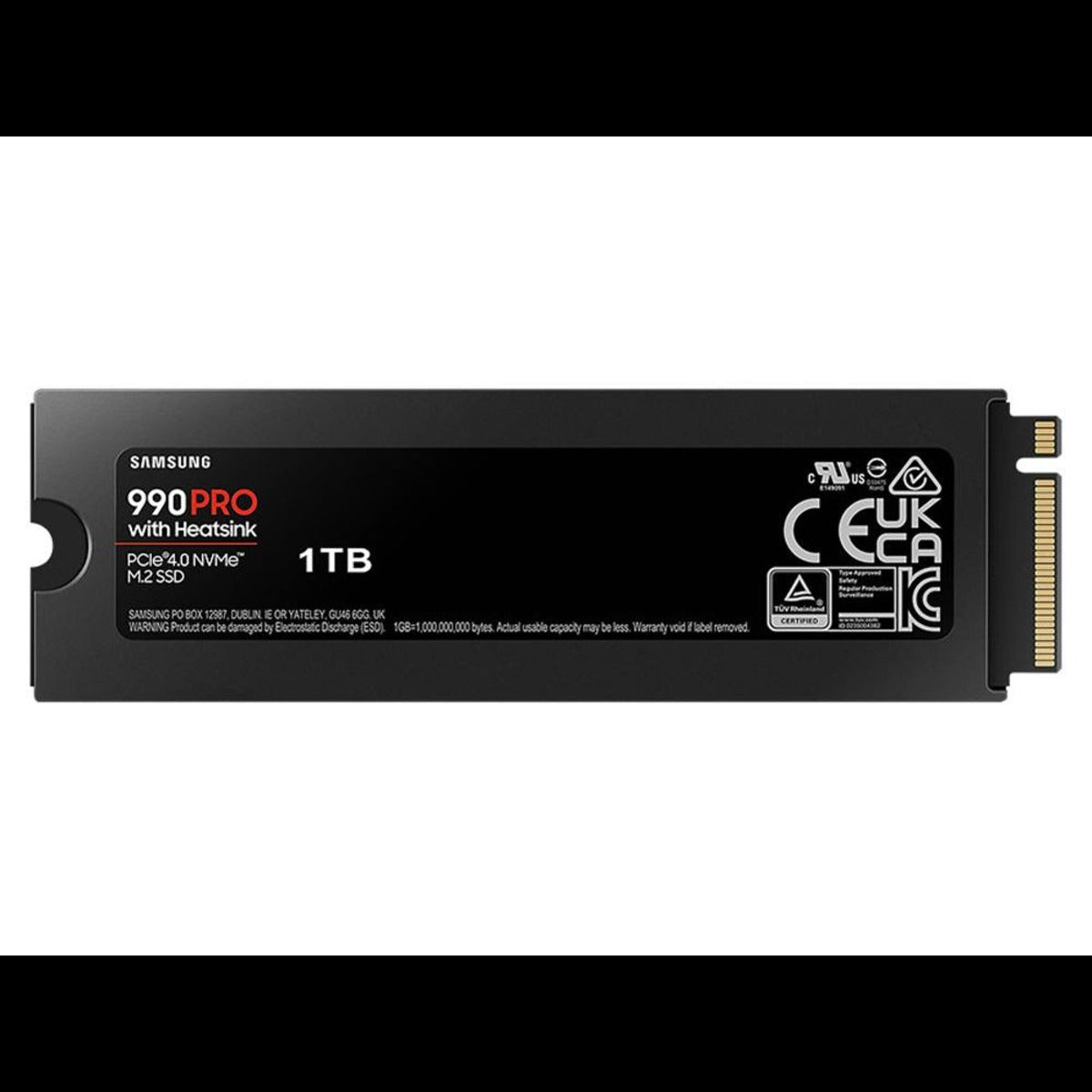 Samsung 990 PRO 1TB PCIe Gen4 NVMe M.2 SSD with Heatsink